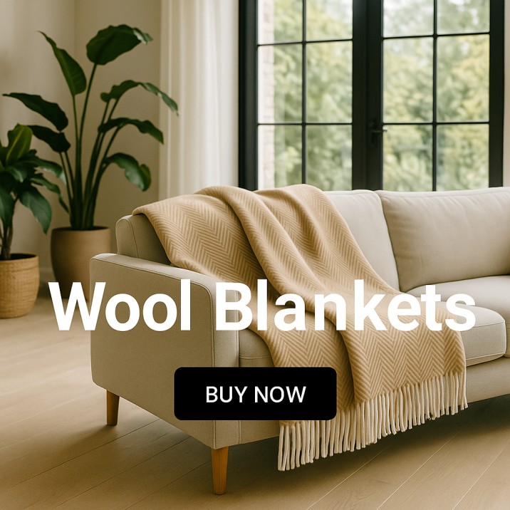 100% Wool Blankets – Natural Warmth and Comfort
